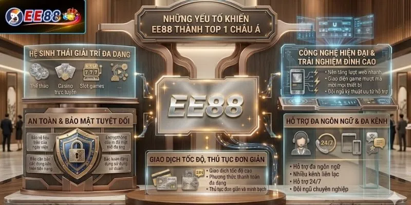 Những yếu tố khiến EE88 trở thành top 1 Châu Á