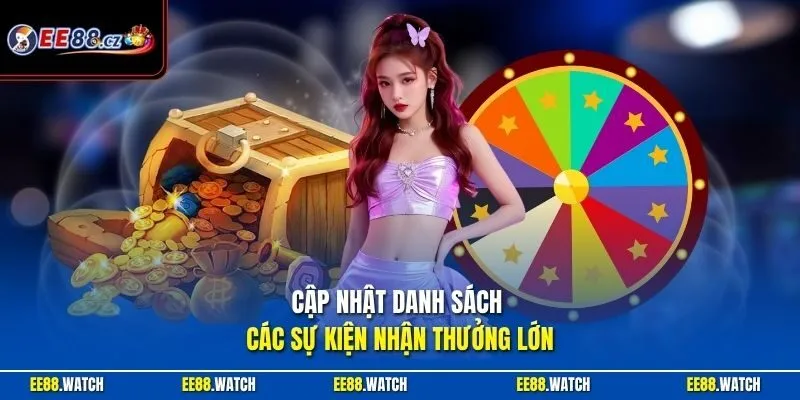 Cập nhật danh sách các sự kiện nhận thưởng lớn